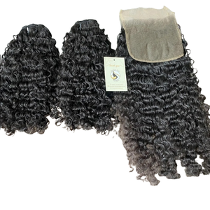 Commande personnalisée en gros 4x4 6x6 Extensions de cheveux humains Remy vietnamiens bruts non transformés Natural Wave Transparent pour HD Lace - Product Image 1