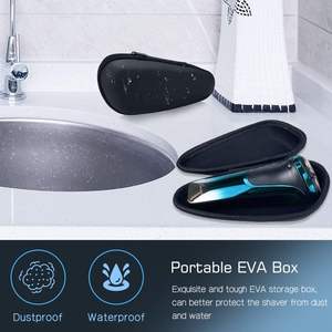 Afeitadora Eléctrica Inalámbrica para Hombre con 3 Cuchillas, Recortadora de Barba Húmeda/Seca, Resistente al Agua IPX7 y con Funciones de Seguridad, Incluye Estuche de Viaje - Product Image 6