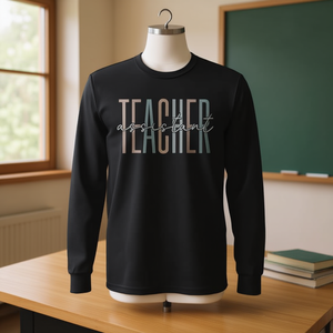 Cadeau de remerciement pour l'équipe d'enseignement scolaire, t-shirt à manches longues pour les assistants et le personnel d'enseignement - Product Image 3