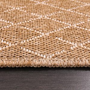 Jute-Effect Washable Indoor <b>Outdoor</b> <b>Rug</b> 9x12 Minimalist Machine Made Living Room Carpet - Product Image 4