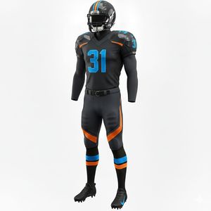 Uniforme Completo de Fútbol Americano Premium, Camiseta Corta Transpirable de Secado Rápido 100% Poliéster, Pantalones de Protección para Entrenamiento y Partidos - Product Image 5