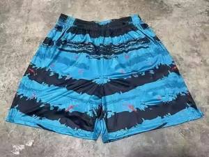 Pantalones cortos de baloncesto personalizados para hombre, alta calidad, 150 gramos, pantalones cortos de malla de doble capa, cintura elástica bordada para el verano - Product Image 6