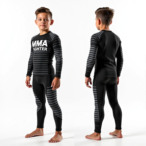 Premium Get Custom Rash Guards Équipement d'entraînement MMA durable avec caractéristiques anti-UV et respirantes Impression par sublimation de qualité supérieure - Product Image 3