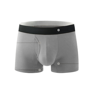 Men's Mid-Rise Elastic <b>Boxer</b> Underwear Quick Dry Breathable 4-Way Stretch Fabric Customized Logo Sexy Wholesale Clothing - Product Image 4