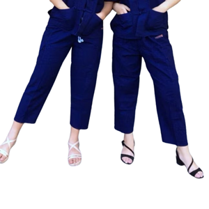 กางเกงครอปแบบชาวไทย XL เสื้อผ้าผ้าฝ้ายแบบถักมือความยาว3/4 - Product Image 3