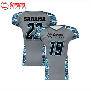 Uniforme de fútbol americano de alta calidad a precio barato hecho de poliéster 100% Impresión de sublimación digital, - Product Image 3