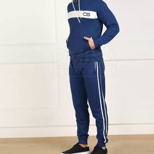 Chándal 2024 de algodón para hombre de nuevo diseño 100%, ropa informal de secado rápido para otoño e invierno, transpirable y ecológico de talla grande al por mayor - Product Image 4