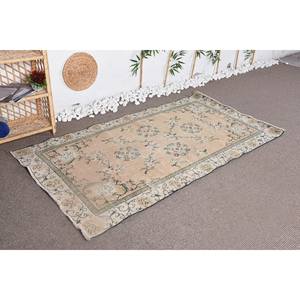 Alfombra turca verde Beige Vintage área grande patrón de retazos rectangulares 3,7 'X 6,8'/112X207 cm látex de lana de estilo clásico - Product Image 2