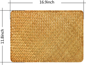 Rustic Style Rectangle Seagrass <b>Wicker</b> Woven <b>Placemats</b> Serving Trays for Dining Table Wholesale From Vietnam - Product Image 5