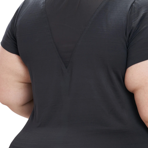 Tops Deportivos Ligeros de Yoga de Talla Grande, Manga Corta, Elásticos, Ropa Deportiva Activa para Entrenamiento, Gimnasio, Fitness, para Mujer - Product Image 4