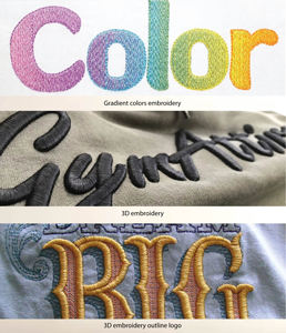 100% Cotton Heavyweight O-Neck T-Shirt for Men Custom 3D Embroidered Logo Plus Size Breathable Jersey Oversized 280 GSM - Product Image 2