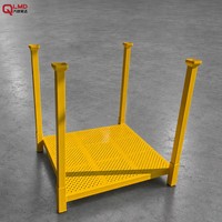 Étagère empilable en tube d'acier sur mesure |   Étagère à palettes légère à 5 niveaux |   Chariot de stockage d'entrepôt