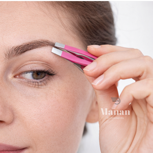 Pinzas Profesionales de Acero Inoxidable Rosa de Primera Calidad, Duraderas, con Punta Inclinada para Depilación de Precisión, Herramienta de Belleza - Product Image 6