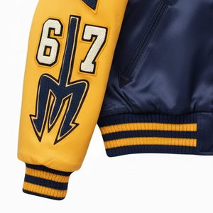 Chaquetas Varsity de Invierno para Hombre, Modernas, con Bordado Chenille, Satén, Transpirables, de Alta Calidad, Estilo Urbano - Product Image 3