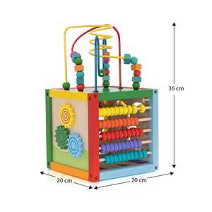 ROBINCOOL Centro de Actividades Educativo Montessori con Cubo de Engranajes y Laberinto - Product Image 4