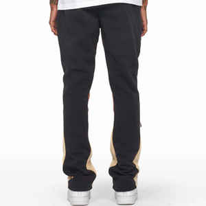 Pantalón de hombre teñido liso antiarrugas logotipo personalizado impreso Casual secado rápido deportes hombres Flare Casual pantalón Regular Fit - Product Image 2