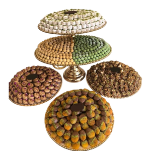 Bandeja de chocolate de metal plateado de primera calidad, bandeja de chocolate decorativa de último diseño, acento de fregona de madera para regalo de ocasiones especiales - Product Image 2