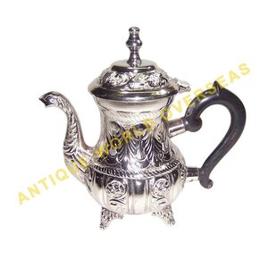 ที่เสิร์ฟชาทำจากทองเหลืองโทนสีเดียวที่หรูหราเป็นมิตรกับสิ่งแวดล้อมฐานส่วนบนเรียบเนียนฐานฐานวางของตกแต่งห้องครัวแบบชาวโมร็อกโก - Product Image 3