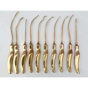 Juego de 10 Elevadores de Cuero Cabelludo de Acero Inoxidable de Primera Calidad, Instrumentos de Cirugía Plástica para Lifting Facial y de Cejas, CE ISO Pentax Surgical - Product Image 1