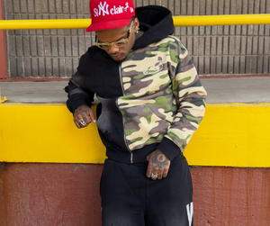 Streetwear personnalisé Camouflage Camo Sweat à capuche zippé Sun Faded Surdimensionné French Terry Boxy Camouflage Zipup Hoodies 2025 - Product Image 5