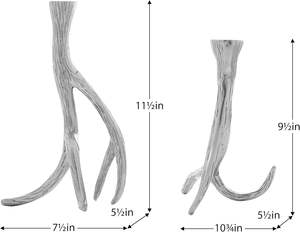 Bougeoir conique en bois de cerf en aluminium argenté fait à la main rustique décoratif bougeoirs Mantel Festive Home Christmas Decor - Product Image 5