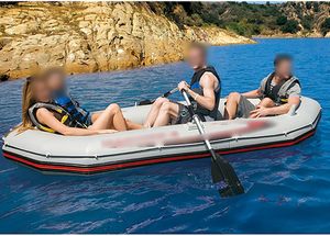 2 cámaras de aire principales 4 personas barco grupo Kayak Pesca bote inflable bote de goma - Product Image 2