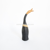 Statue d'animal en bois Art Déco faite à la main, personnalisable, décoration pour la maison, mariages, remises de diplômes, anniversaires, cadeaux uniques