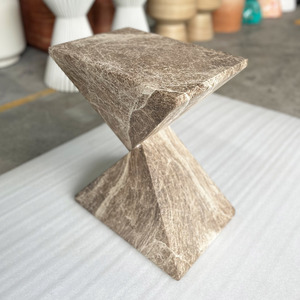 Table basse ronde en béton de taille différente personnalisée par l'usine Fournisseur du Vietnam Meuble léger en béton avec logo personnalisé - Product Image 6