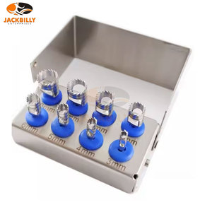 KIT de forets pour implants dentaires, 8 pièces, ensemble de coupe d'os chirurgical, support de fraise gratuit CE 48-58 HRC, instruments médicaux pour dentistes - Product Image 6