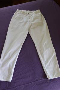 Jean blanc vintage des années 90, pantalon en jean taille haute Calvin Klein des années 1990 - Product Image 4