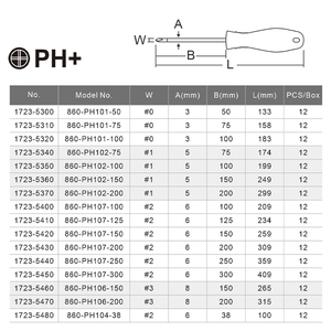 GX-MP3 Magnetic Chrome Phillips <b>Screwdriver</b> 3mm×75mm Anti-Slip Industrial Precision Hand Tool DIY - Product Image 6