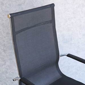 Adjustable Mesh Chair with High Back & Painted <b>Iron</b> Legs-Stackable Foam & Fabric Adjustable Height Headrest MF011 - Product Image 4