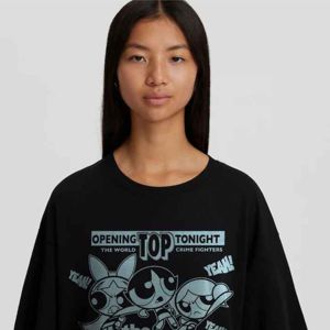 Ours blanc coupe ajustée broderie personnalisée Logo demi boutonné femmes haut court <span class=keywords><strong>Polo</strong></span> courte longueur solide blanc Boxy t-shirt - Product Image 4