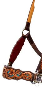 Stylish Western Horse Headstall Premium Hand <b>Tooled</b> Cowhide Leather Bridle with Floral <b>Engraving</b> Riding Equipment Export - Product Image 6