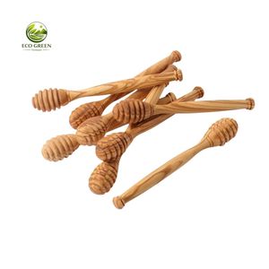 Venta al por mayor: Cuchara/Varita de madera natural reutilizable con logotipo personalizado para miel, utensilio de cocina. - Product Image 1