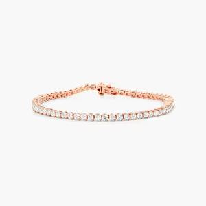 Pulsera de tenis de oro 14K personalizada IGI Certified Lab Grown Diamond Pulseras de moissanita para mujer Brazaletes Fabricante directo - Product Image 1