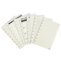 Recharge de planificateur mensuel Eagle pour planificateur de cahier à disque Recharges d'insertion A5 pour cahier à feuilles mobiles