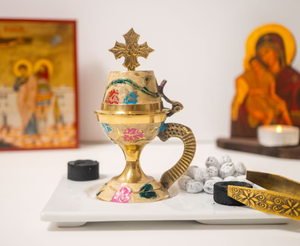 Brûleur d'encens en laiton personnalisé de conception croisée Look impressionnant dernier encensoir de couleur Brûleur d'encens de qualité supérieure en laiton pour le jardin domestique - Product Image 5