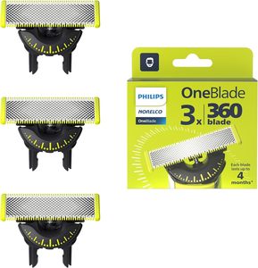 Paquete de 3 Cuchillas Flexibles de Acero Inoxidable de Doble Filo 360 para Afeitar la Cara y el Cuerpo - Product Image 4