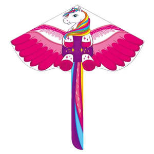 Nouveau cerf-volant Delta pour enfants en forme de licorne, en plastique et tissu nylon, pour le sport, le jardin, les cadeaux, avec cadre en fibre de verre - Product Image 1