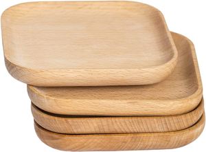 Assiette de service en bois de luxe moderne de haute qualité avec gravure, écologique, pour la maison, au prix de gros - Product Image 6