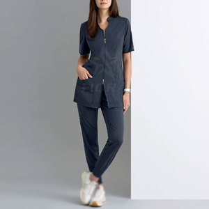 New Arrival High Quality Women's Casual Beautician Shirt Cotton Made with Polyester Customizable Stylish Design - Product Image 6
