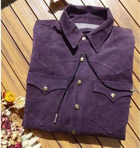 Chemise décontractée en cuir pour homme de la meilleure qualité, manches longues, coupe régulière, respirante, style streetwear, prix de gros en vente - Product Image 4