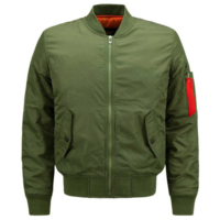 Blouson Bomber Homme Personnalisé Respirant Léger Extensible Softshell Coupe-Vent Zippé Décontracté Style Universitaire en Polyester Printemps Automne