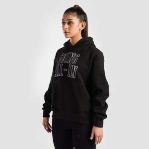 Sudadera Informal Transpirable Negra con Capucha de Tejido de Punto Empower - Product Image 3