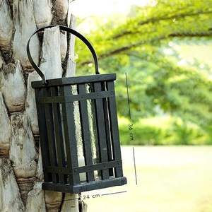 Black Gold Iron <b>Lantern</b> Iron Stand Luxury Unique Handmade Hanging <b>Candle</b> Holder for Christmas Weddings Home Balcony <b>Garden</b> Decor - Product Image 2
