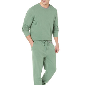 Sweats à capuche et sweat-shirts pour hommes-Streetwear uni décontracté col rond respirant Logo personnalisé-Sweatshirts unisexes-Meilleure vente - Product Image 5