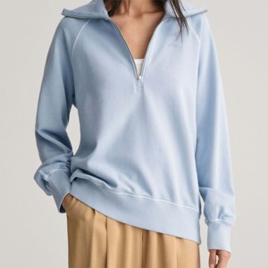 Asequible sudadera Sunfaded Half Zip para mujer-Alta calidad, cómoda y perfecta para el uso diario - Product Image 6