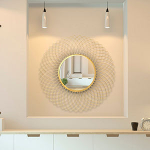 Espejo de pared montado en la pared con diseño de alambre de hierro superventas para el hogar, la Oficina y el baño - Product Image 5