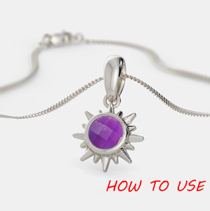 Quartz rose pierre de naissance bijoux fins 925 argent soleil forme pendentif breloque assembler ensemble gros pendentifs breloques forme de soleil - Product Image 4